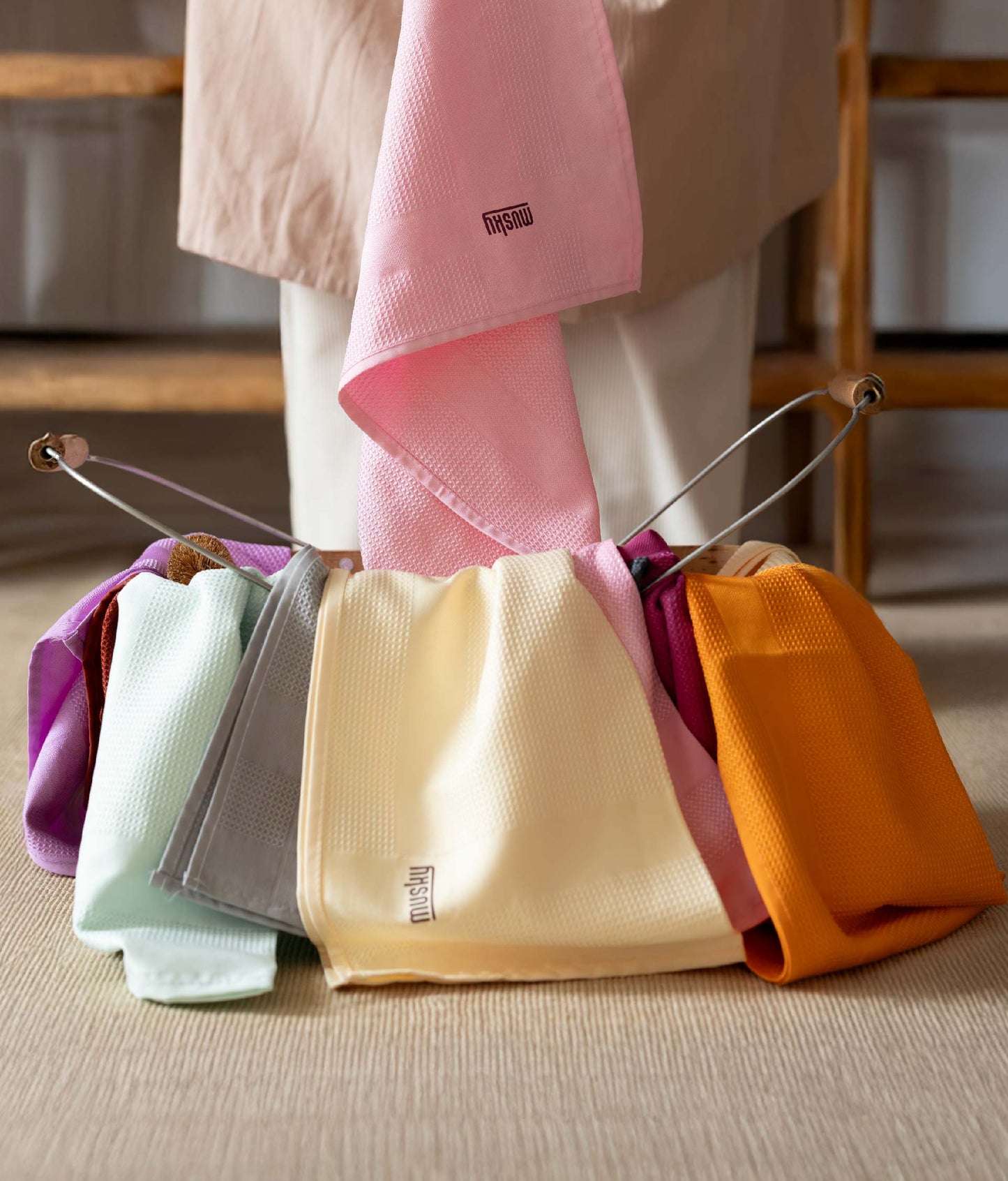 3'lü Sihirli Bez Cam Bezi 40*60cm Kahve