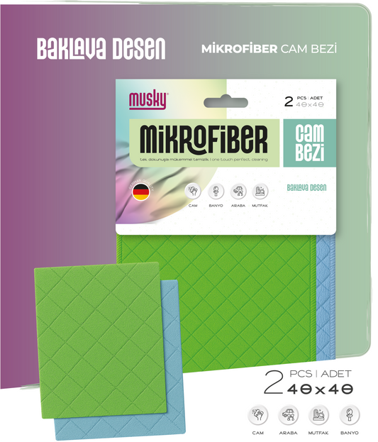 2'li Cam Bezi Baklava Desen 40*40