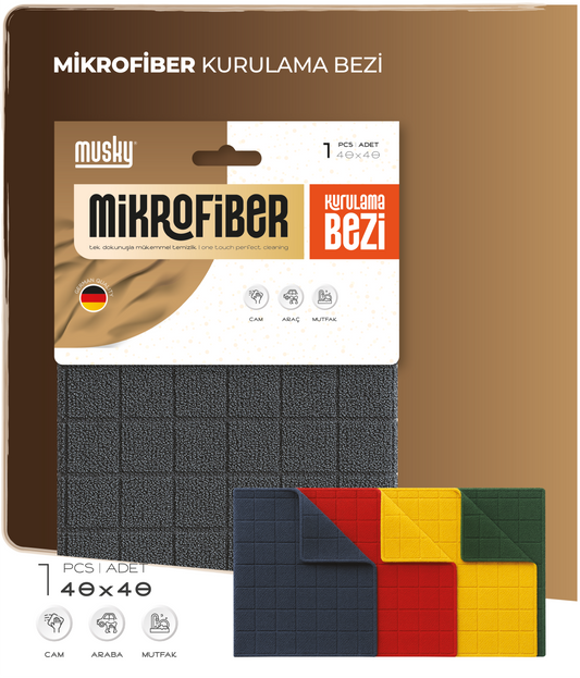 Renkli Kurulama Bezi 40*40 Gelincik