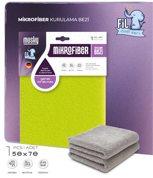 Ultra Kalın Fil Kurulama Bezi Araba, Yer, Tezgah 50*70