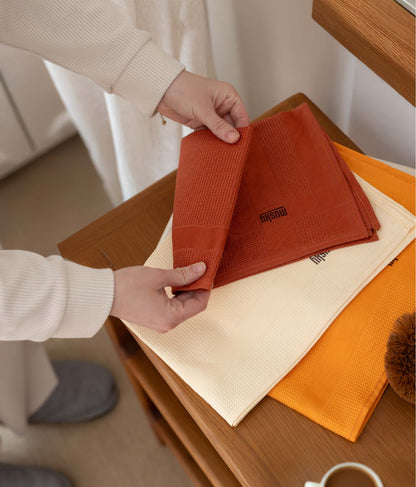 3'lü Sihirli Bez Cam Bezi 40*60cm Kahve